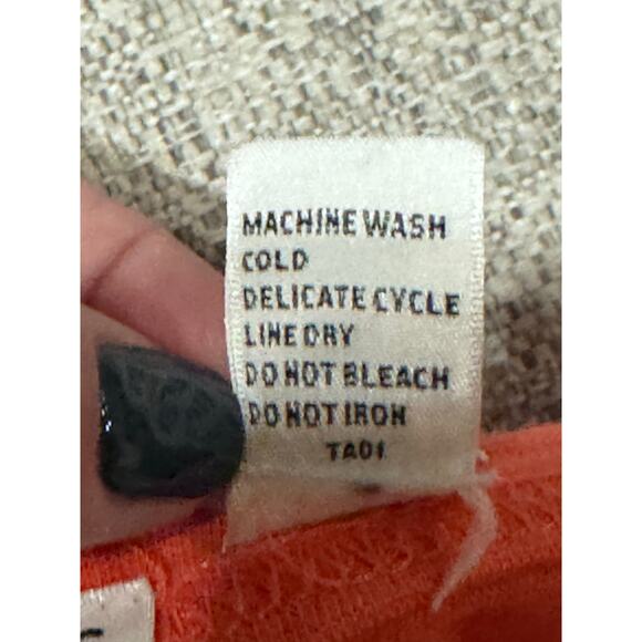 Josephine Chaus Women Coral Lightweight Crew Neck Sweatshirt Plus Size 2 - Picture 7 of 7